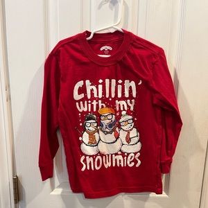 Boys Christmas Snomies Long Sleeve Tee